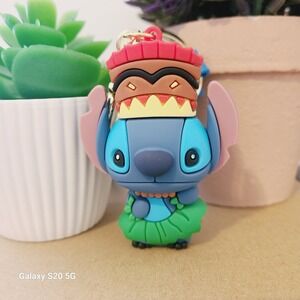 Disney Stitch Aloha Hula Dancer Keychain Bag Charm Collectible NEW Unisex